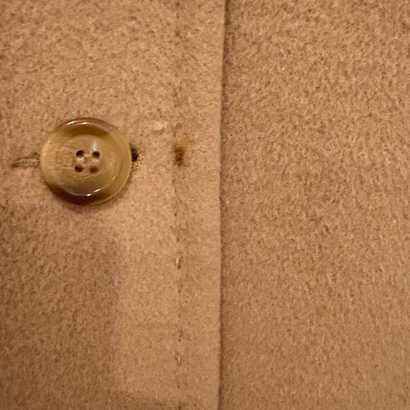 VTG Larry Levine 100% Camel Hair Coat Size 14 quiet luxury classic overcoat - Picture 9 of 9